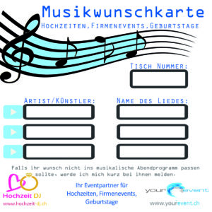 Musikwunschkarten yourevent